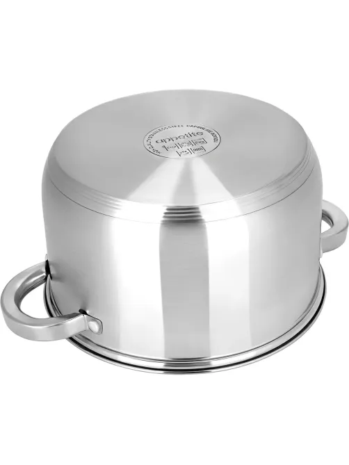 Кастрюля нерж Rondy 5,0л , D=23,5cм, SH07503