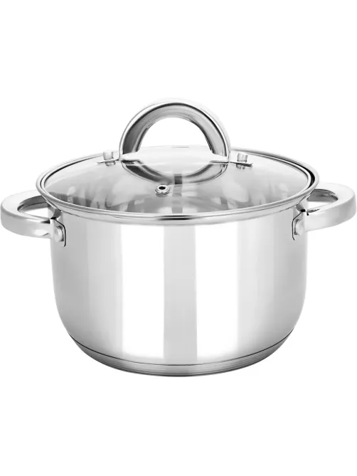 Кастрюля нерж Rondy 3,9л , D=21,5cм, SH07393