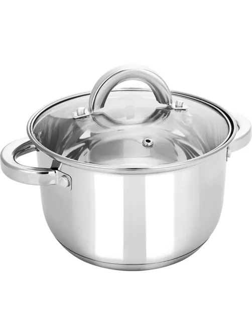 Кастрюля нерж Rondy 3,9л , D=21,5cм, SH07393