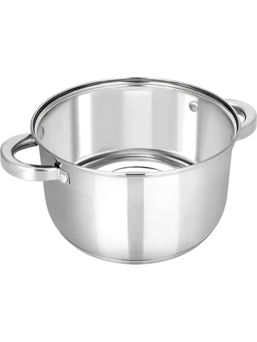 Кастрюля нерж Rondy 5,0л , D=23,5cм, SH07503