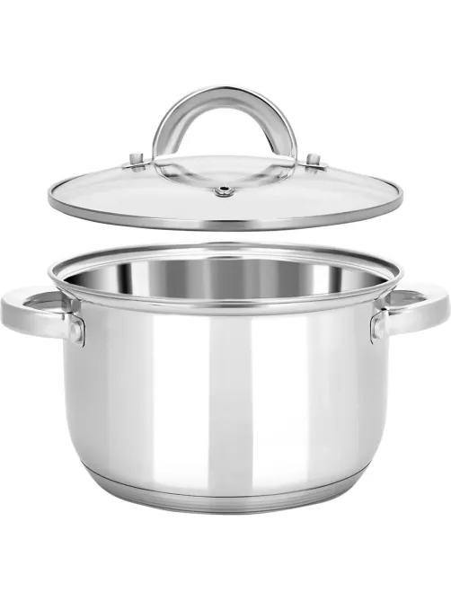 Кастрюля нерж Rondy 3,9л , D=21,5cм, SH07393