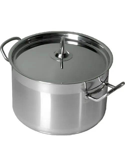 Кастрюля 3,0л.нерж.d=21,5см.h=10см. тройн.дно с кр. (инд) MGsteel 39340