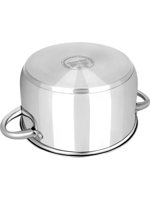 Кастрюля нерж Greta 2,5л , D=19cм, GS02253