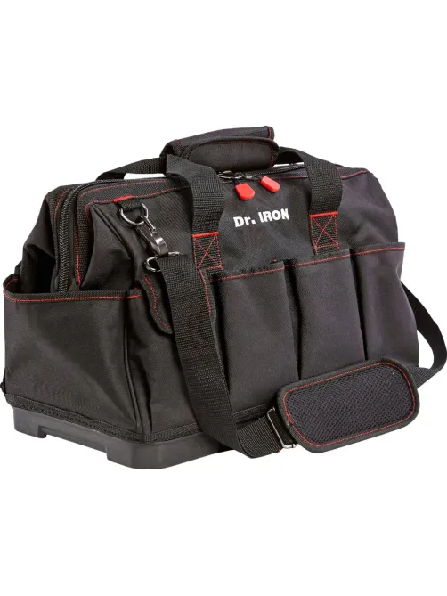 Сумка для инструмента с ремнем, пластиковое дно 42х23,5х27 Dr.IRON(DR1025)