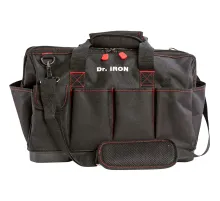 Сумка для инструмента с ремнем, пластиковое дно 42х23,5х27 Dr.IRON(DR1025)