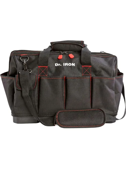 Сумка для инструмента с ремнем, пластиковое дно 42х23,5х27 Dr.IRON(DR1025)