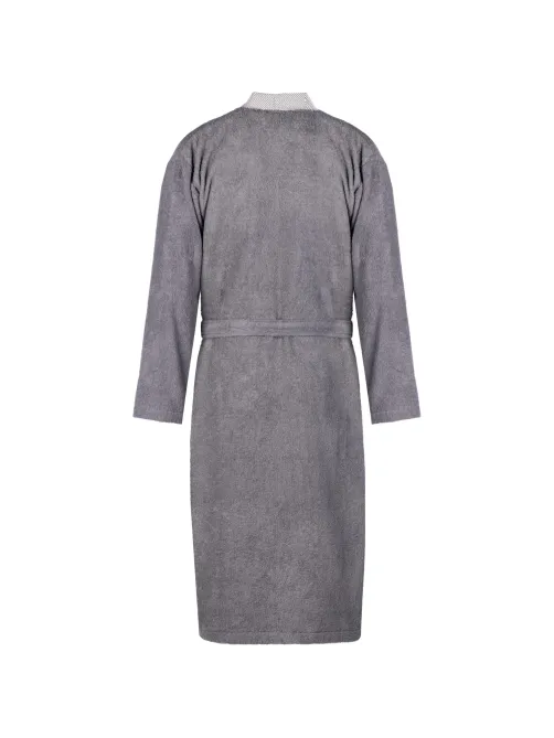 Халат Махровый Мужской Комус DELRAY Кимоно антрацит, L-XL, 300 гр/м2