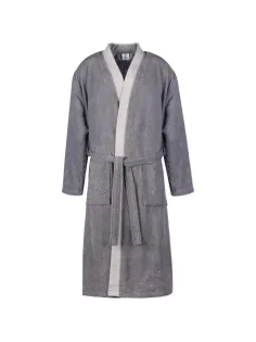 Халат Махровый Мужской Комус DELRAY Кимоно антрацит, L-XL, 300 гр/м2