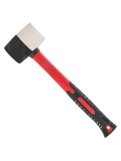 Киянка резиновая 225 г, черно-бел резина, фиберглас. рук. KRANZ KR-12-8152