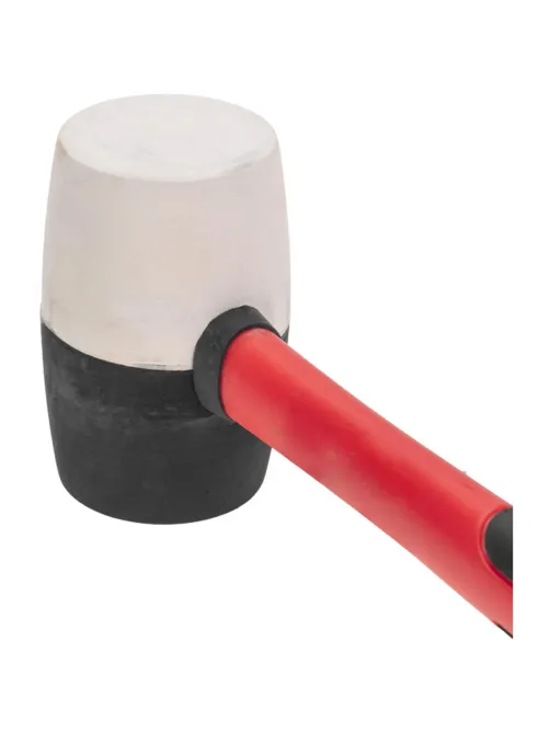 Киянка резиновая 450 г, черно-бел резина, фиберглас. рук. KRANZ KR-12-8153