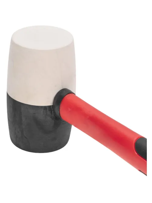 Киянка резиновая 680 г, черно-бел резина, фиберглас. рук. KRANZ KR-12-8154
