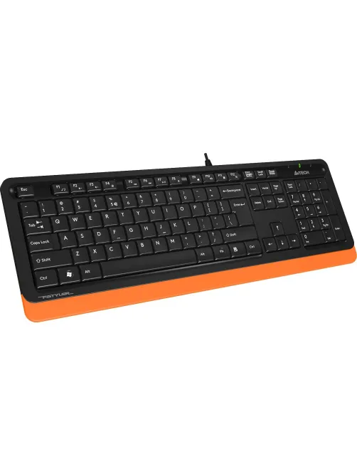 Клавиатура A4Tech Fstyler FK10 черный/оранжевый USB