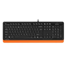 Клавиатура A4Tech Fstyler FK10 черный/оранжевый USB