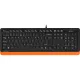Клавиатура A4Tech Fstyler FK10 черный/оранжевый USB