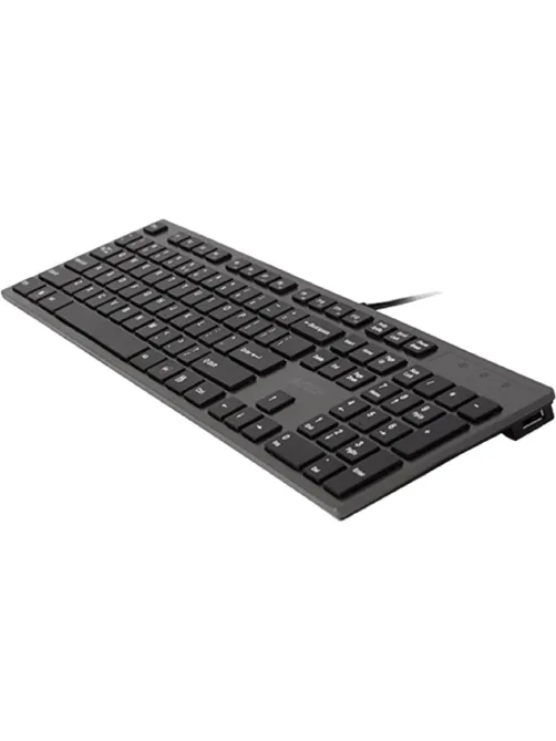 Клавиатура A4 KV-300H серый/черный USB slim