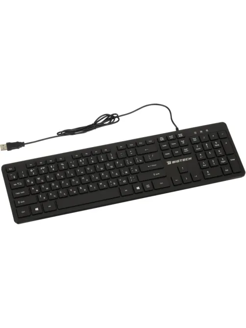 Клавиатура C-KB002 черная, USB, 104кн BT-JKB-001/C-KB002