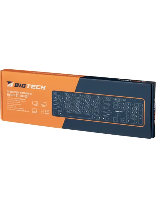 Клавиатура C-KB002 черная, USB, 104кн BT-JKB-001/C-KB002