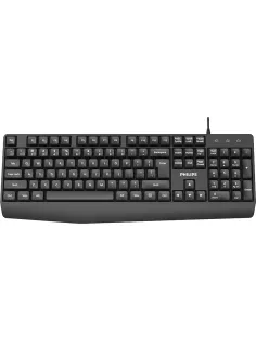 Клавиатура Philips (SPК6237B/60)проводн. USB 2.0 104кл, высокие кн., черный