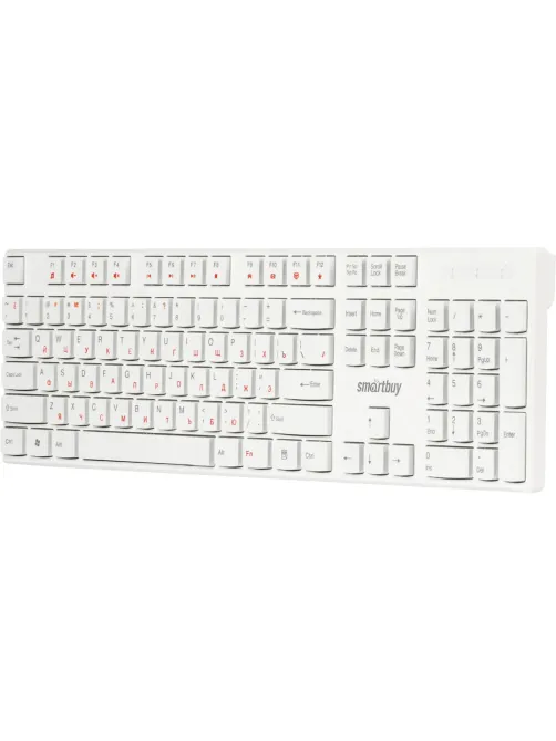 Клавиатура Smartbuy ONE 238 проводная мультимедийная USB белая (SBK-238U-W)