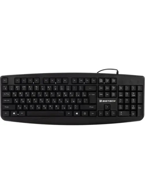 Клавиатура E-KB721 черная, USB, 104кн BT-JKB-003/E-KB721