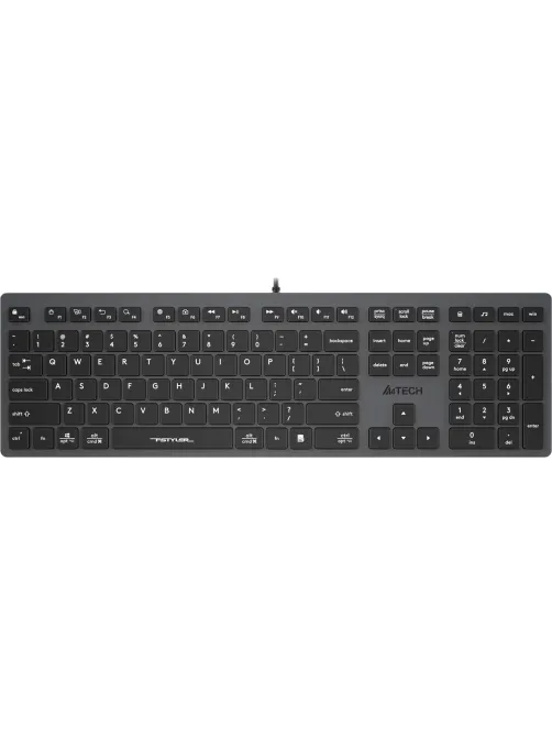 Клавиатура A4Tech Fstyler (FX50 GREY) серый USB slim Multimedia