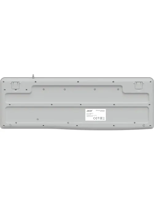 Клавиатура Acer OKW500 белый USB Multimedia (ZL.KBDEE.01S) каб.:1.8м