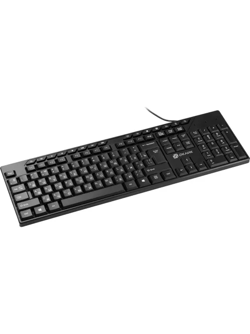 Клавиатура Oklick 125M черный USB Multimedia (1678108)