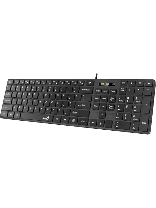Клавиатура Genius SlimStar 126, USB, 104 , 1.5 м. черный