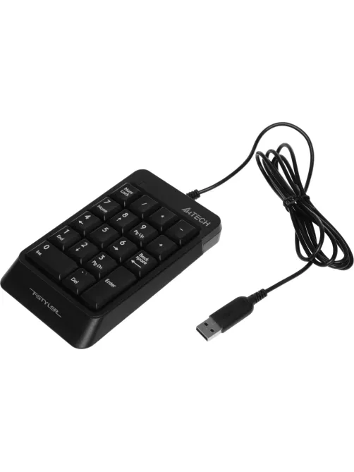 Клавиатура числовой блок A4Tech Fstyler FK13P черный USB slim