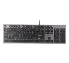 Клавиатура A4 KV-300H серый/черный USB slim