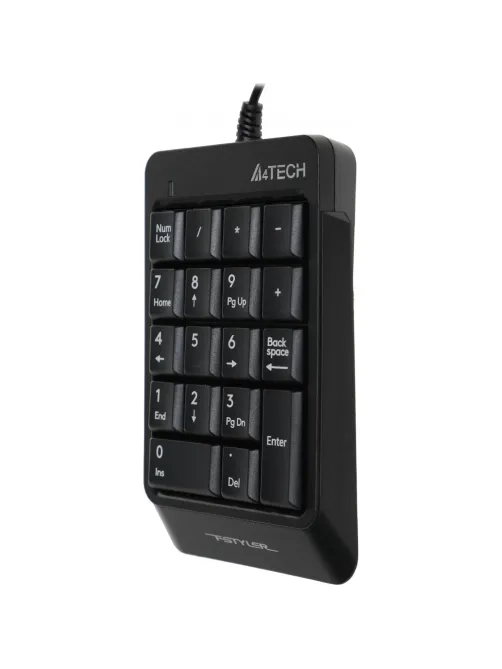 Клавиатура числовой блок A4Tech Fstyler FK13P черный USB slim