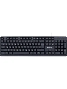 Клавиатура Defender Daily HB-162 RU проводн,черный,104кнопки+FN, 1.8м 45162