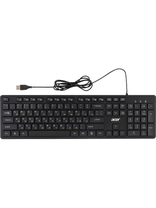 Клавиатура Acer OKW122 черный USB (ZL.KBDEE.00C)