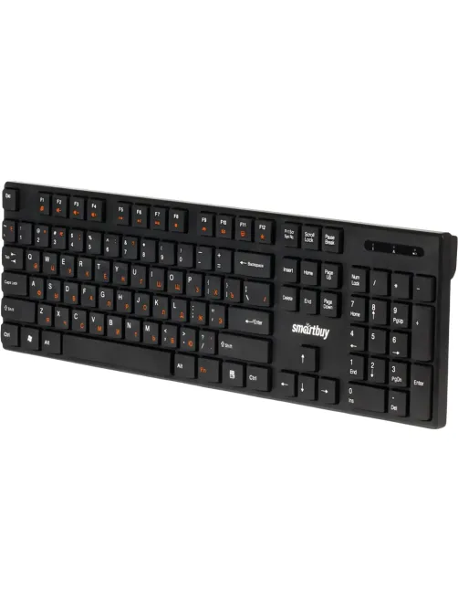 Клавиатура Smartbuy ONE 238 WLS мультимедийная черная (SBK-238AG-K)