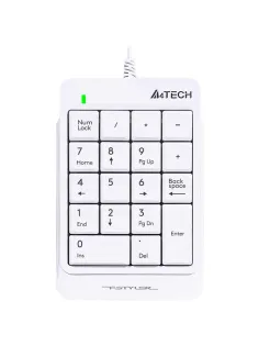 Клавиатура A4Tech Fstyler FK13P цифровой блок USB slim д/ноут (FK13P WHITE)