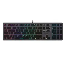 Клавиатура A4Tech Fstyler FX60 серый USB slim LED (FX60 GREY / NEON)