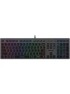 Клавиатура A4Tech Fstyler FX60 серый USB slim LED (FX60 GREY / NEON)