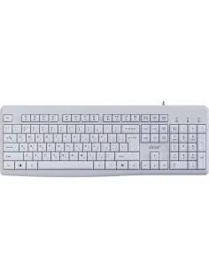 Клавиатура Acer OKW500 белый USB Multimedia (ZL.KBDEE.01S) каб.:1.8м