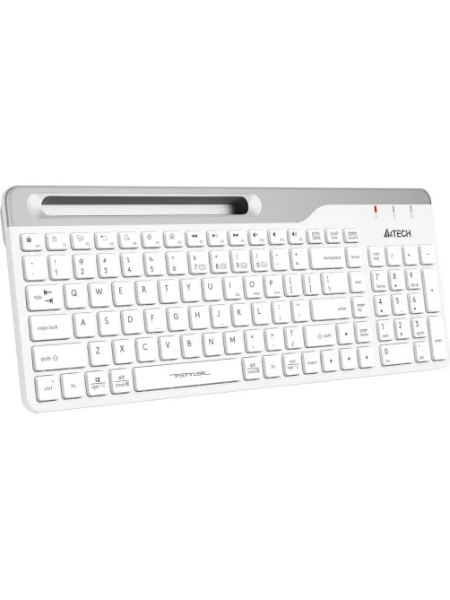 Клавиатура A4Tech Fstyler (FBK25 WHITE) белый/серый USB беспроводн/BT/Radio