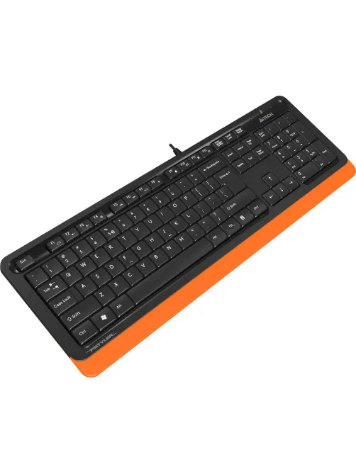 Клавиатура A4Tech Fstyler FK10 черный/оранжевый USB