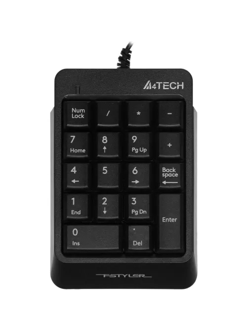 Клавиатура числовой блок A4Tech Fstyler FK13P черный USB slim