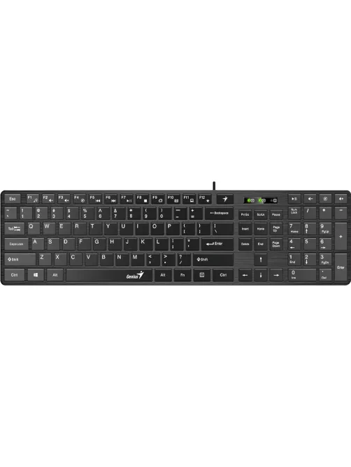 Клавиатура Genius SlimStar 126, USB, 104 , 1.5 м. черный