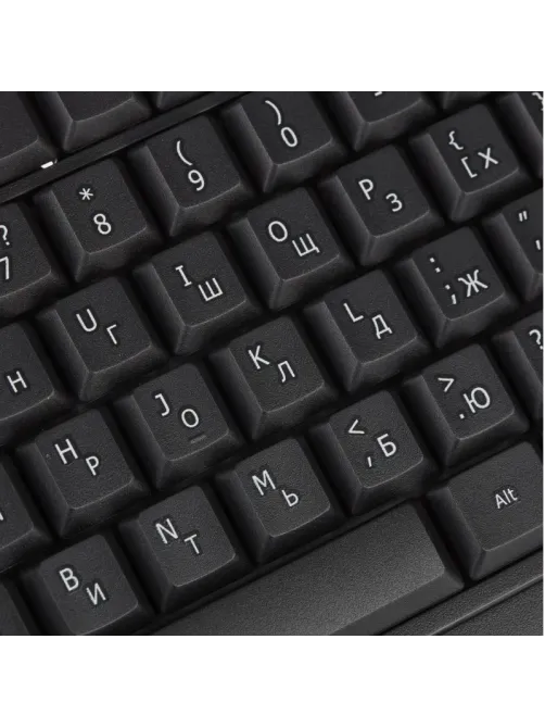 Клавиатура E-KB721 черная, USB, 104кн BT-JKB-003/E-KB721