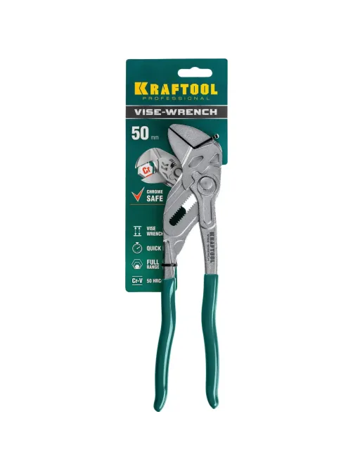 Клещи переставные-гаечный ключ KRAFTOOL 250 мм Vise-Wrench, 22065