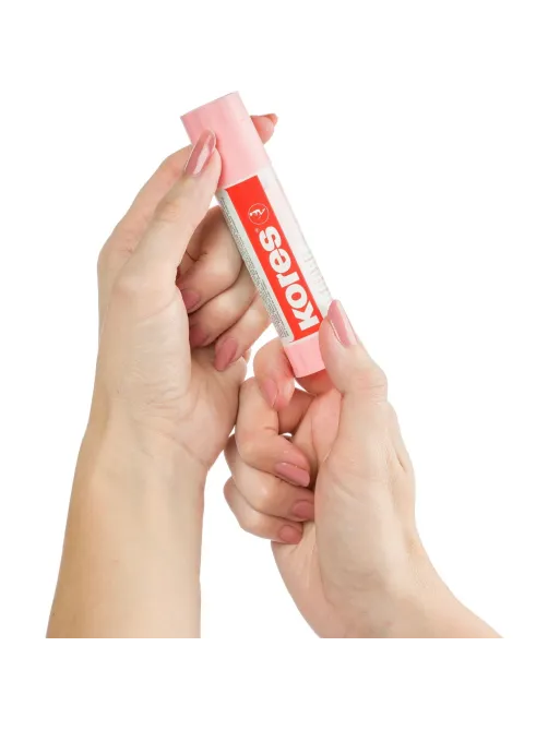 Клей-карандаш 20г Kores Pastel ассорти:розовый, желтый, фиолетовый ,мятный