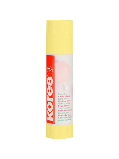 Клей-карандаш 20г Kores Pastel ассорти:розовый, желтый, фиолетовый ,мятный
