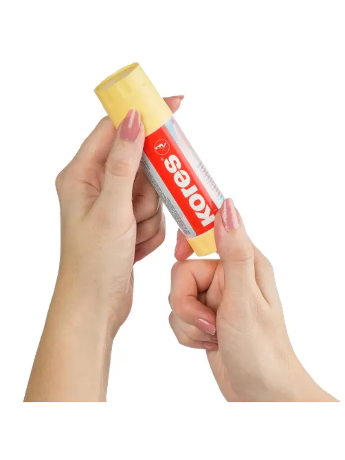 Клей-карандаш 40г Kores Pastel ассорти:розовый, желтый, фиолетовый ,мятный