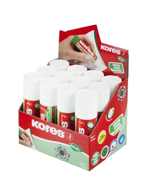 Клей-карандаш 40г KORES Glue-eco