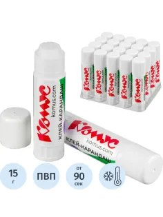 Клей-карандаш 15г КОМУС