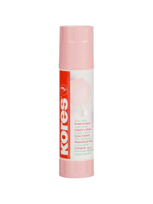 Клей-карандаш 20г Kores Pastel ассорти:розовый, желтый, фиолетовый ,мятный